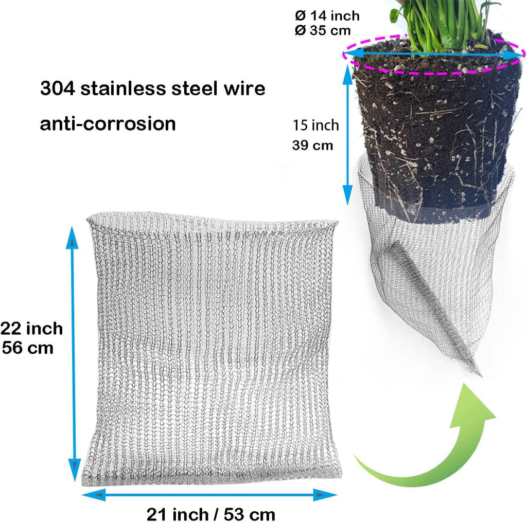 5pcs 10 Gallon Gopher and Vole Wire Baskets Protect Plants, Trees, Flowers and Bulbs from Voles, Gophers and Moles