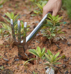 Sharp Sturdy 416 Stainless Steel rake Hoe, Heavy Duty Hoe Hand Tool for transplanting Digging Planting Loose Camping or Exploration