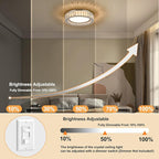 Crystal Chrome Flush Mount Ceiling Light,LED Dimmable 5CCT 3000K-6000K Lighting Fixtures Modern Round 36W Chandelier for Kitchen Entryway Bedroom Dining Room 15 Inch