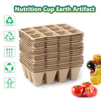 Doubleggs 120 Cells Seed Starter Tray, 10 Pack Plant Starter Kit