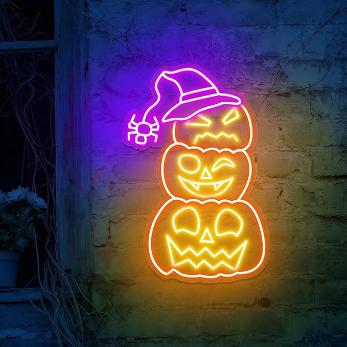 Halloween Pumpkin Patch Sign Pumpkin Halloween Patches Thanksgiving Decor Spider Sign Farmhouse Fall Decor For Front Porch for Table Home Kitchen Bedroom Living Room Bar Pub Club Party