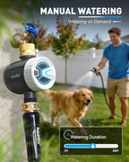 RAINPOINT WiFi Water Timer, Sprinkler Timer for Garden Hose, Smart Automatic Irrigation System with Brass Inlet for Yard, Lawn, APP Remote Control via 2.4Ghz WiFi and Bluetooth