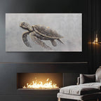 SDYA Minimalist Art Wall Decor Animal Decorative Pictures Black and Brown Art for Walls 24"x48" Artwork for Bedroom Dining Room Decor