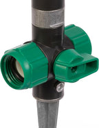 Gilmour Adjustable Spot Sprinkler with Spike Base, Pivoting Multi Pattern Sprinkler Head for Targeted Coverage in Flower Beds and Vegetable Gardens