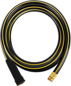 Solution4Patio Short Leader Garden Hose 5/8 in. x 10 ft. -Kink Free, No Leaking, Male/Female Fittings -Heavy Duty Durable Flexible Lightweight Water Pipe -Brass Aluminum Ends for Household & Yard Use