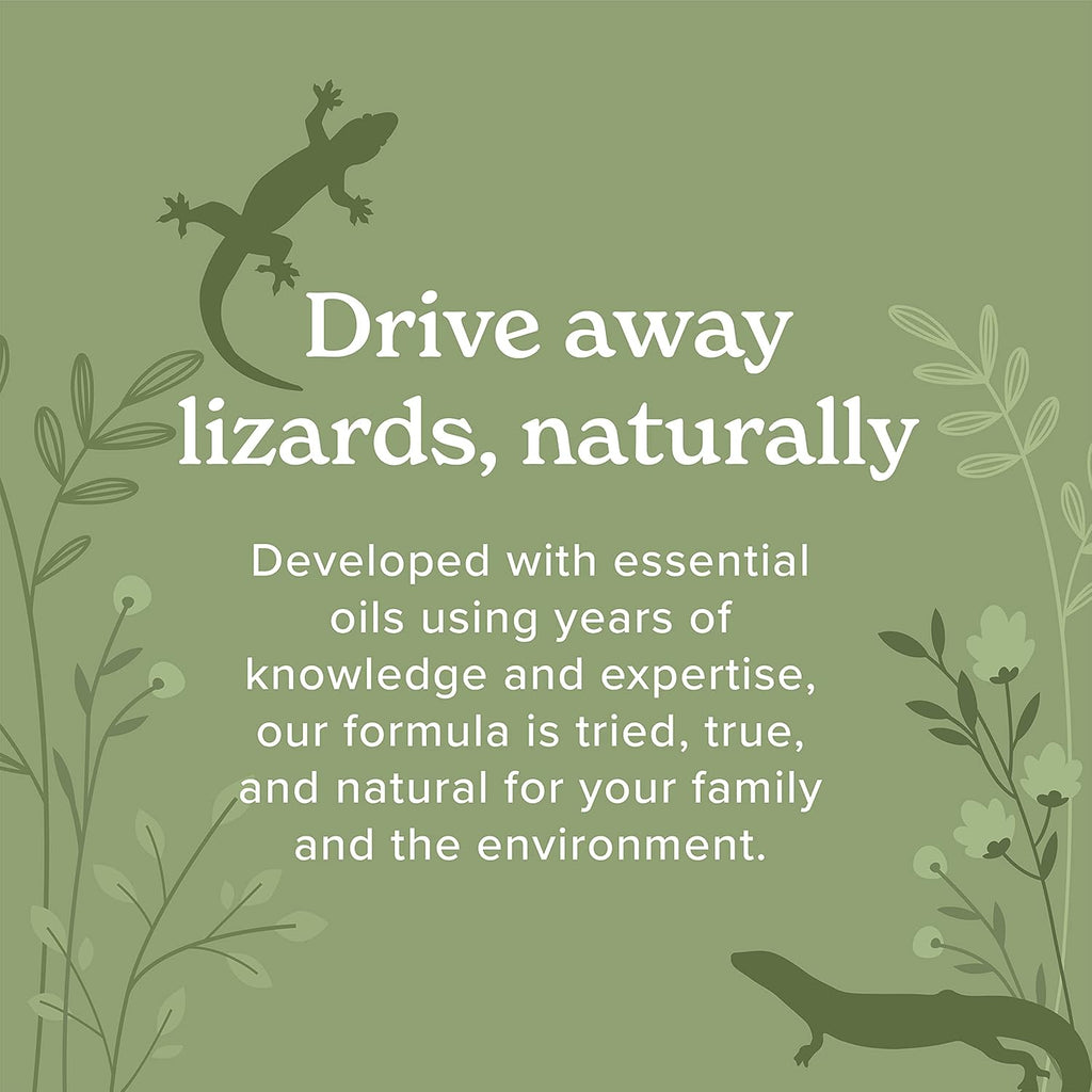 Lizard Control Spray - 32 oz - Natural Peppermint Formula - Indoor & Outdoor Use - Keeps Iguanas Away - Safe Around Kids & Pets
