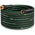 Heavy Duty Garden Hose 50ft, NON-EXPANDABLE Flexible Water Hose, Kink Resistant Lightweight Hybrid Hose, Leakproof Hose Male to Female Fittings