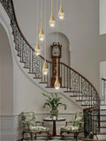 H86 Pendant Lights Kitchen Island 6-Lights Pendant Chandelier for Dining Room Hallway Stairwell,LED Dimmable 2700K-6000K