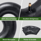 TICONN 3.00/3.50-8 Inner Tube, 2 Pack Inner Tire Tube for Wheelbarrow Tires, Replacement Tube with TR-13 Straight Valve Stem for Wheelbarrows, Wagons, Hand Trucks, Generators