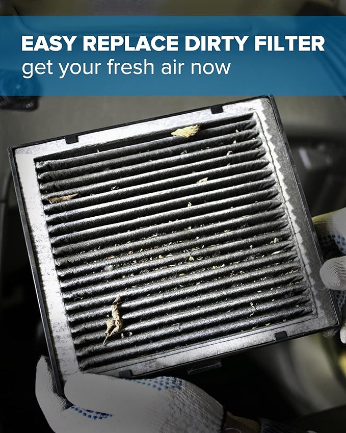 PHILTOP ACF047 (CF12160) Premium Cabin Air Filter, Replacement for Kona (2018-2021), Tucson (2016-2021), Venue (2020-2021), Seltos (2021), Soul (2020-2021), Sportage (2017-2022)