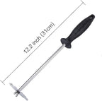 MSY BIGSUNNY Good Grip Stainless Steel Grill Scraper for BBQ Grate and Griddle (12" Scraper)