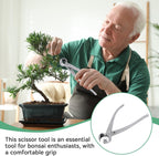 Bonsai Branch Cutter, 7in(180mm) Stainless Steel Concave Knob Cutter Tree Limb Cutter Bonsai Pruning Japanese Gardening Tools for Enthusiasts and Beginners