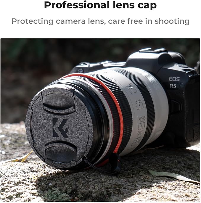 K&F CONCEPT 62mm MC UV Lens Protection Filter with Lens Cap Cleaning Cloth Optical Glass Ultra Slim 18 Multi-Layer Coatings Camera Lens UV Filter (K-Series)