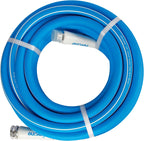 Fevone 35 ft x 5/8" Heavy Duty Garden Hose, Drinking Water Safe, Flexible & Kink-Free Hybrid Polymer Water Hose, Lightweight Outdoor Hose with 3/4" Solid Aluminum Fittings