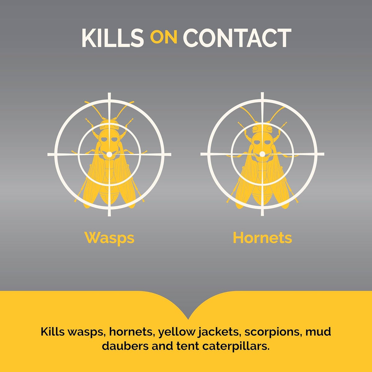 Hot Shot Wasp & Hornet Killer, Aerosol, 14-Ounce, 12-Pack Black