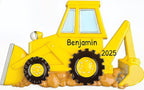 Personalized Bulldozer Ornament for Christmas Tree 2026 with Custom Name and Year Construction Truck Ornament Bulldozer Ornaments for Boys Kids and Toddlers Holiday Ornament Gift for Little Builders
