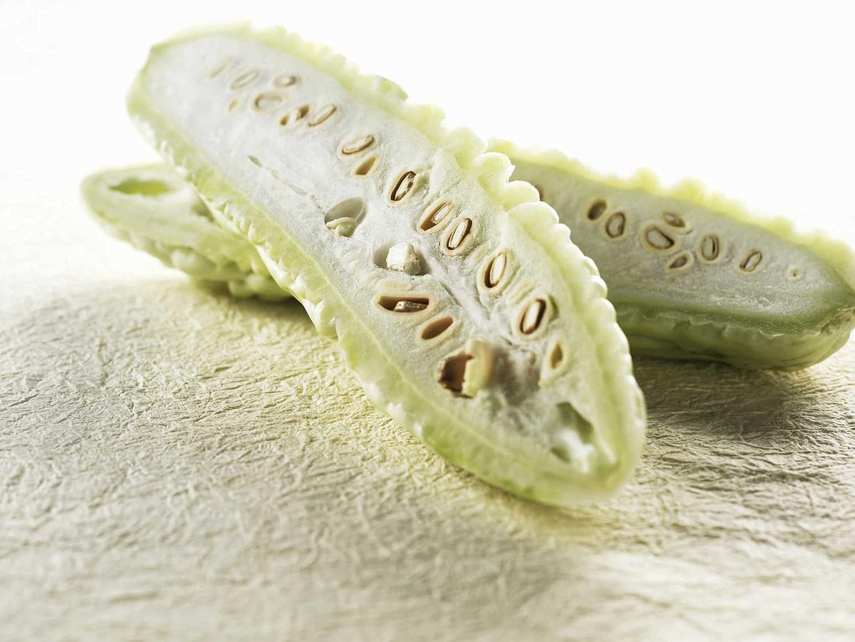 Gaea's Blessing Seeds - Bitter Melon Seeds - Bitter Gourd Heirloom Non-GMO Bittermelon Seeds with Easy to Follow Planting Instructions - 92% Germination Rate (Pack of 2)