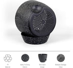 12 inch Large Self Watering Pots for Indoor Outdoor Plants, Flower Plant Pots with Mesh Drainage Holes for Garden House Plants, Plastic Planters with Reservoir for Home Decor, Speckled Black