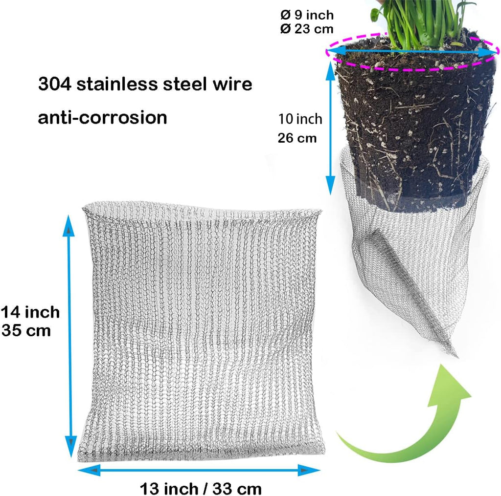 5pcs 3 Gallon Gopher and Vole Wire Baskets Protect Plants, Trees, Flowers and Bulbs from Voles, Gophers and Moles