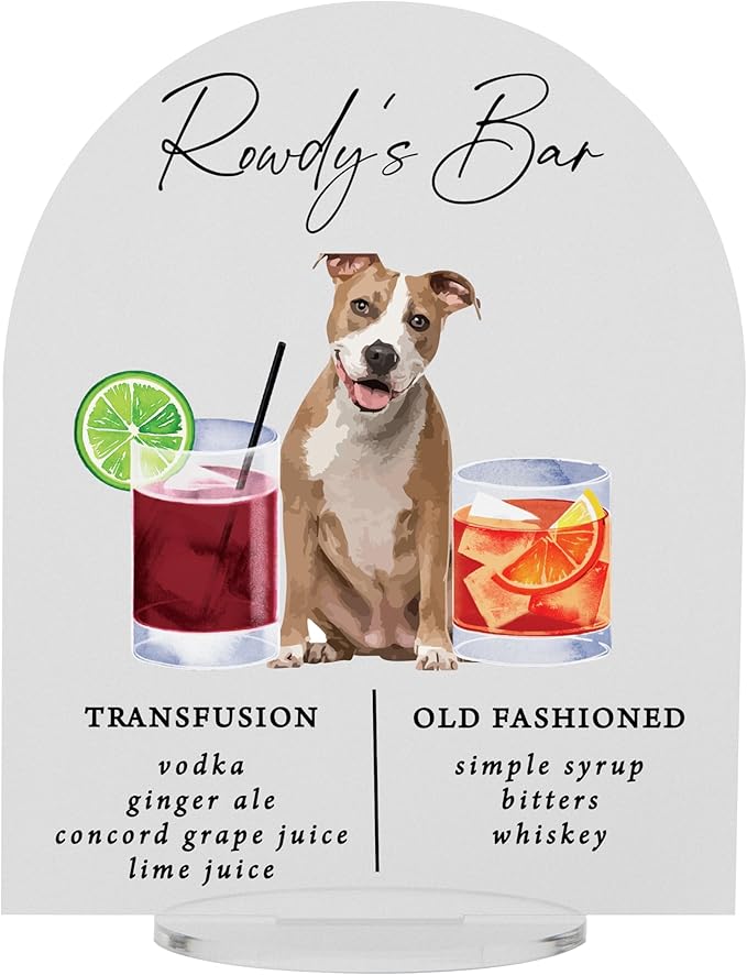 Pet Signature Drink Wedding Signs
