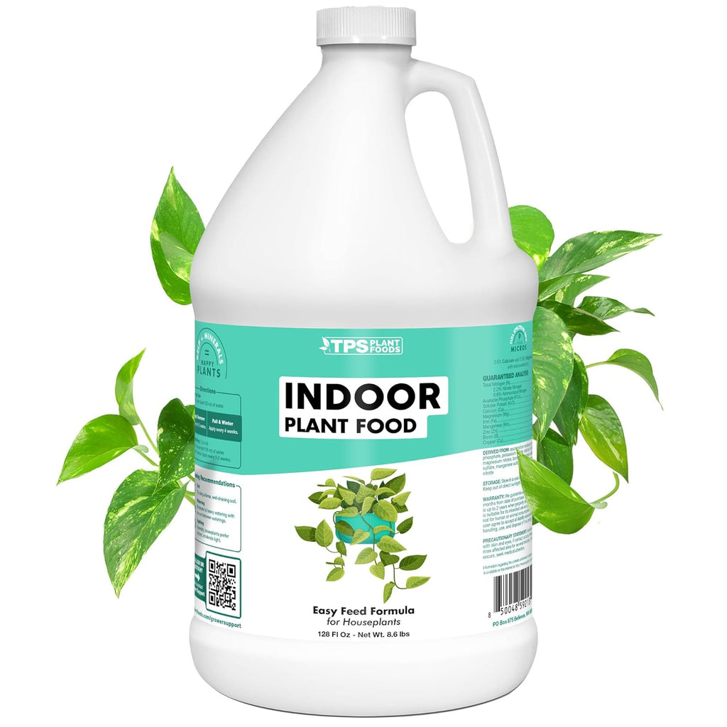 TPS NUTRIENTS Indoor Plant Food for Houseplants, Liquid Fertilizer, 1 Gallon (128 oz)