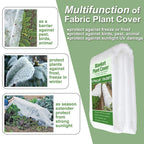 Valibe Plant Covers Freeze Protection 10 ft x 30 ft Floating Row Cover 0.9oz/yd² Garden Fabric Plant Cover for Winter Frost/Sun Pest Protection (10FT X 30FT)