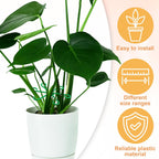 3PCS Plant Stem Support, 3 Sizes Climbing Houseplant Stem Holders, Plastic Reusable Flower Trellis Stem Hook Plant Care Growth Accessories for Flower Plants Indoor Outdoor- Green