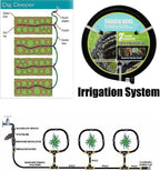 Soaker Hose with Connector 5/8in Diameter 25FT 50FT Black Garden Water Hose Flower Bed and Lawn Lightweight Hose (50FT)