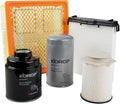 6.7L Cummins Fuel Filter Oil Filter Air Filter and Cabin Air Filter Kit Compatible with 2013-2018 Dodge RAM 2500 3500 4500 5500 Diesel Replaces 68197867AA 68157291AA 5083285AA 53034051AB 68406048AA