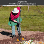 Thatch Rakes for Lawns, Heavy Duty Metal Garden Rake with 17 Prongs, Adjustable Yard Rock Rake for Gardening Loosening Soil, Long Handle 60 Inches
