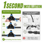 Pro-Series Drip Irrigation System, 200FT 1/4" Garden Watering System with 32pcs 360° Bendable Copper Nozzles, Leak-Free Quick-Connect Misting Sprinkler Kit for Patio, Raised Beds, Yard, Greenhouse