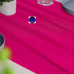 MDS Halloween Chiffon Table Runner - 20 Pack, 29 x 120 Inches, 10ft Each - Sheer Spooky Table Runners for Haunted House Parties, Trick-or-Treat Tables, Witchy Décor, Wedding & Events - Hot Pink