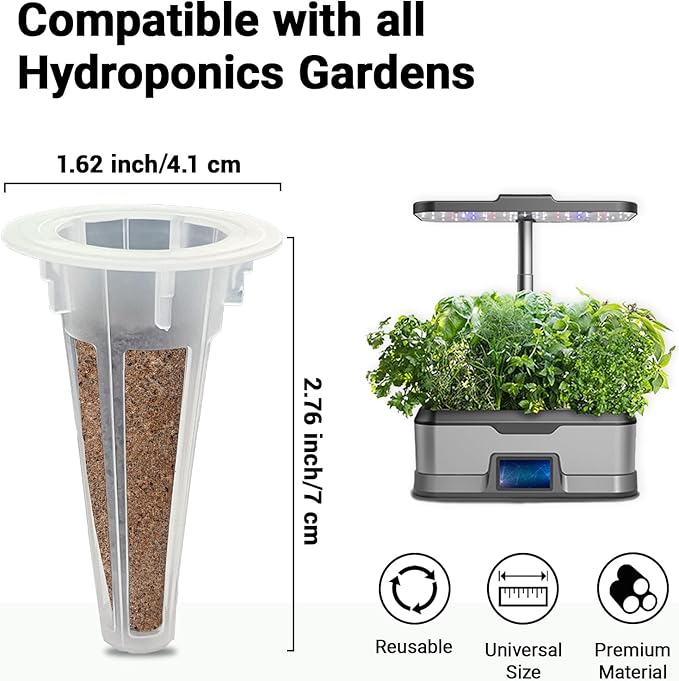 Flower Seed Pods for All Hydroponics Growing System, 8 Pods with 600+ Seeds of Marigold, Zinnia, Cosmos, Dwarf Sunflower, Morning Glory and Daisy