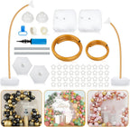 Balloon Arch Kit, Adjustable Balloon Arch Stand: Balloon Arch Frame Garden Arbors with Base - for Wedding Baby Shower Birthday Party Supplies Decorations (Gold)