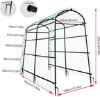 unho Garden Arch Trellis,7.2FT Extra Tall Polyethylene-Coated Stainless Steel Garden Trellis for Climbing Plants Outdoor Garden Trellis Arch for Cucumber Trellis,Metal Trellis for Climbing Plants