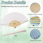 20pcs Personalized Purple Folded Hand Fans, Custom Folding Hand Fans for Wedding Guests, Wedding Gift Party Favors Church Fans Handheld, Birthday Party Supplies Bridal Shower Gifts