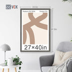 VCK 27x40 Picture Frame Set of 4 - Grey, Gallery-Quality Wood Poster Frames, 1.1-Inch Wide Border, Polished Plexiglass, Vertical or Horizontal Wall Display for Photo/Art/Prints, Grey