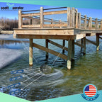 Scott Aerator Slinger De-Icer for Lakes & Ponds | 3/4 Horse Power 115V Stainless Steel | 100 ft. Electric Corded Cable Included | Made in USA