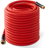 Garden Hose 150ft x 3/4” Hot Water Hose, Heavy Duty -50°F to 190°F,Burst 600Psi Flexible Upgraded Rubber Hoses,3/4” Solid Fittings for All-weather Outdoor Lawn & Garden