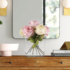 Acrylic Cube Vases Set of 3, Clear Square Vases, Shatterproof Flower Vase Decorative Centerpiece for Home, Wedding, 4”+5”+6”