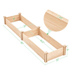 Yaheetech Raised Garden Bed Wooden Planter Box for Vegetables/Flowers, Wood