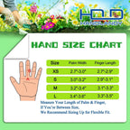 HANDLANDY Long Gardening Gloves for Men & Women, Thorn Proof Rose Pruning Gloves Leather Gauntlets Garden Glove Yard Work Glove (XS, Green)
