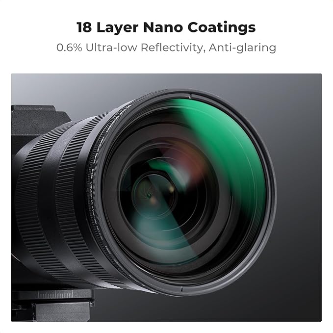 K&F CONCEPT 49mm Black Diffusion Mist 1/4 & Variable ND2-32 in-1 Filter Cinematic Effect Neutral Density Filter for Camera Lens with 18 Multi-Layer Coatings (K- Series)