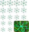 Monstera Plant Support, 16Pcs Plant Stem Support for Indoor Plants - Heavy Sturdy Climbing Plant Stakes for Potted Vines, Monstera, Flowers Green