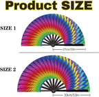 Custom Fans with Your Photo/Text - 13 Inch Personalized Folding Hand Fan for Line Dancing, Weddings, Parties | Decorative Gift for Women, Church Events & Dance Performances (20, 13 Inch)