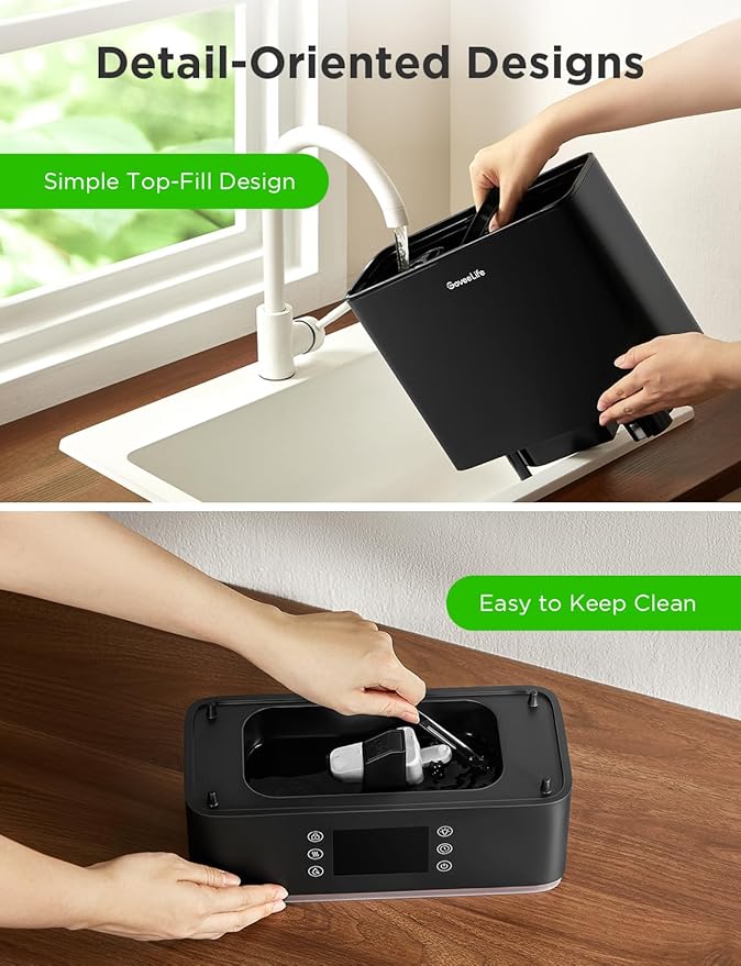 GoveeLife Smart Humidifiers for Bedroom Large Room, Top-Fill Cool Mist 6L WiFi Air Humidifier, Auto Mode, App & Voice Control, 60H Runtime, Rapid Humidification, RGB Nightlight Baby Plants, Black