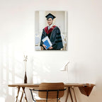 Custom Graduation Canvas Prints with Your Photos,Graduation Decorations, Personalized Graduation Canvas Wall Art Gifts Idea for Daughter, Son, Sibling or Friend (16" X 20")