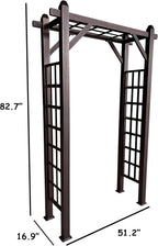 Bronze Modern Aluminum Garden Arbor Arch