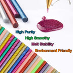 Glitter Hot Glue Sticks for Hot Glue Gun 14 Colors 84 Pack Bulk Colored Glitter Glue Stick for Mini Glue Gun Sticks 7mm 100mm Mini Glue Sticks for DIY Art Craft Repair Colored Hot Glue Gun Sticks