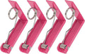 uxcell 4 Pack Tablecloth Clips, Stainless Steel Table Cloth Cover Clamps, 2.87" x 2.36" Windproof Holder Clips for Home Party Picnic Wedding Camping Dining Tables, Pink
